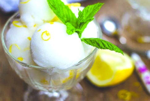Créponné d'Oran – sorbet glacé au citron, spécialité sucrée estivale