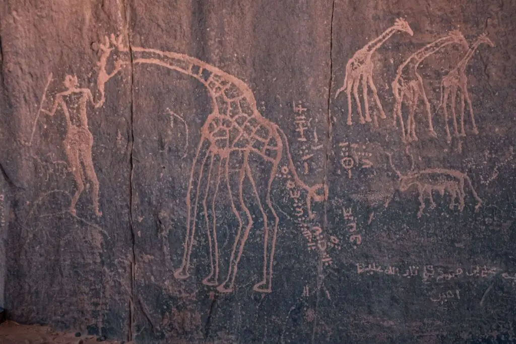 Djanet – coucher de soleil sur le Tassili n'Ajjer