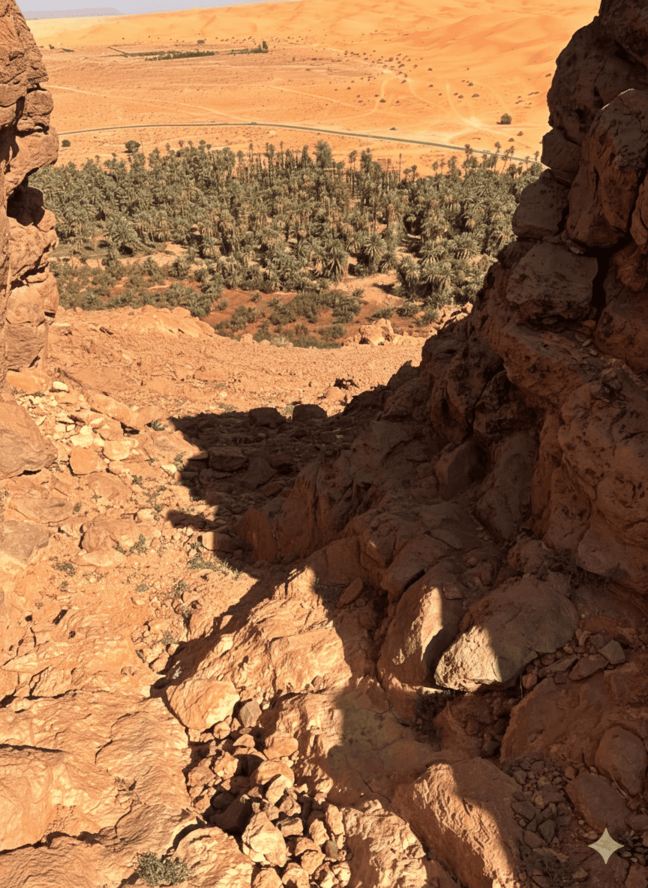 Djebel Baroun, Taghit — panoramic view over the Saoura Valley