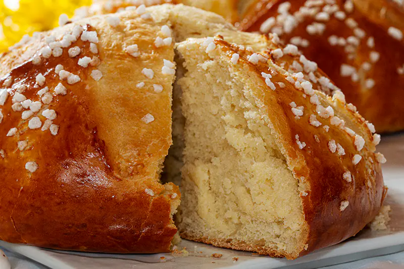 Mouna — orange blossom brioche from Oran, Algeria