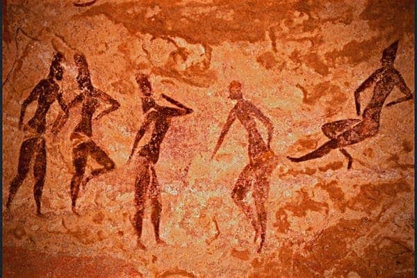 Sefar – peintures rupestres préhistoriques, Tassili n'Ajjer Algérie