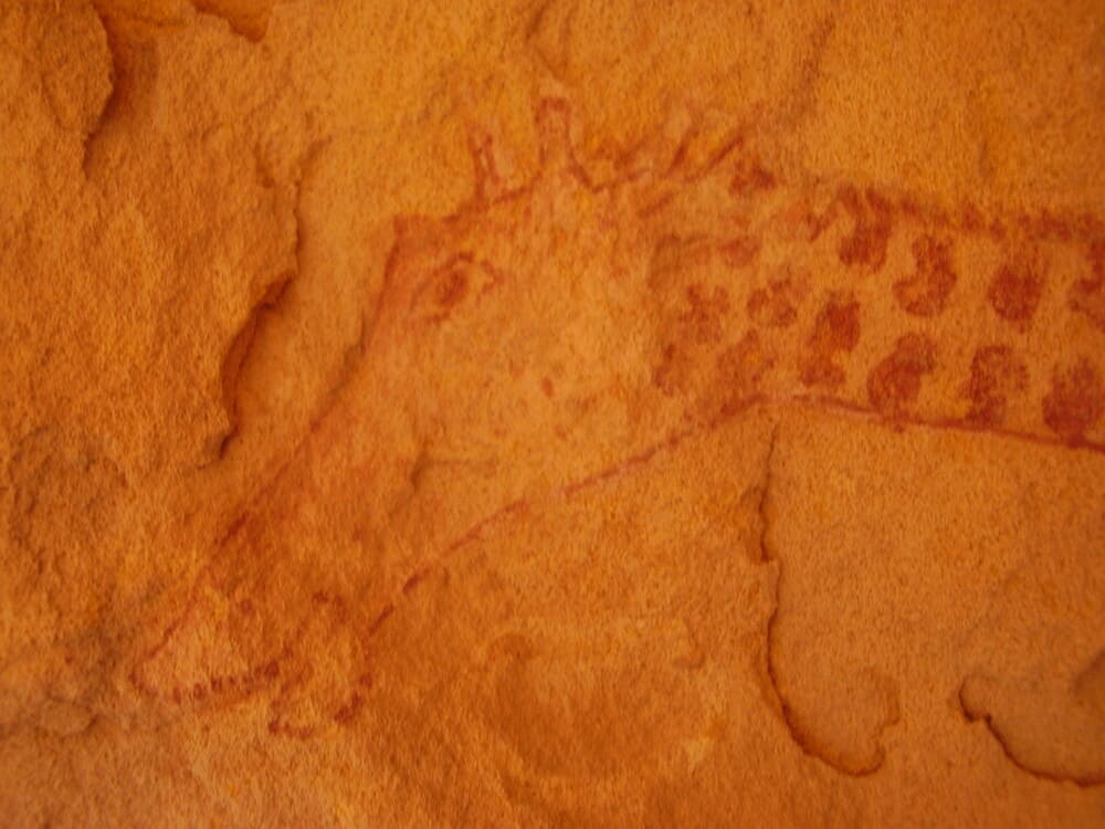 Peintures préhistoriques du Tassili – faune et figures humaines