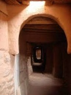 Ruelles et architecture en pisé du ksar de Taghit