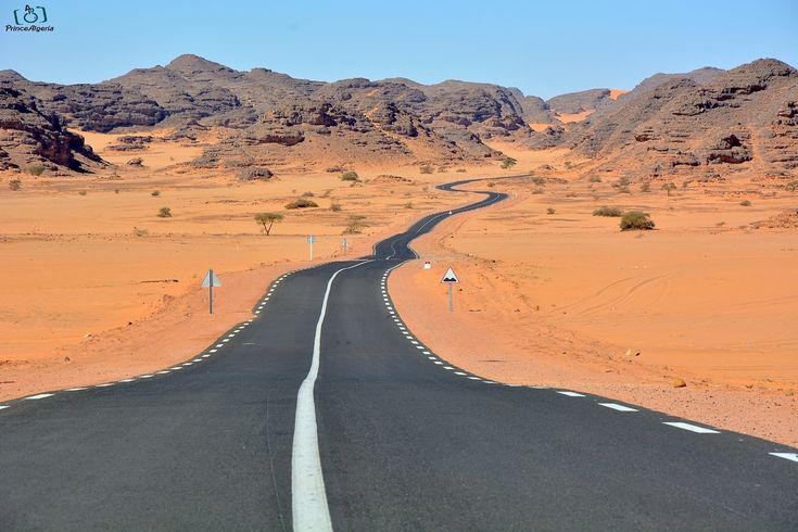 Accessibilité désert tunisien - routes goudronnées