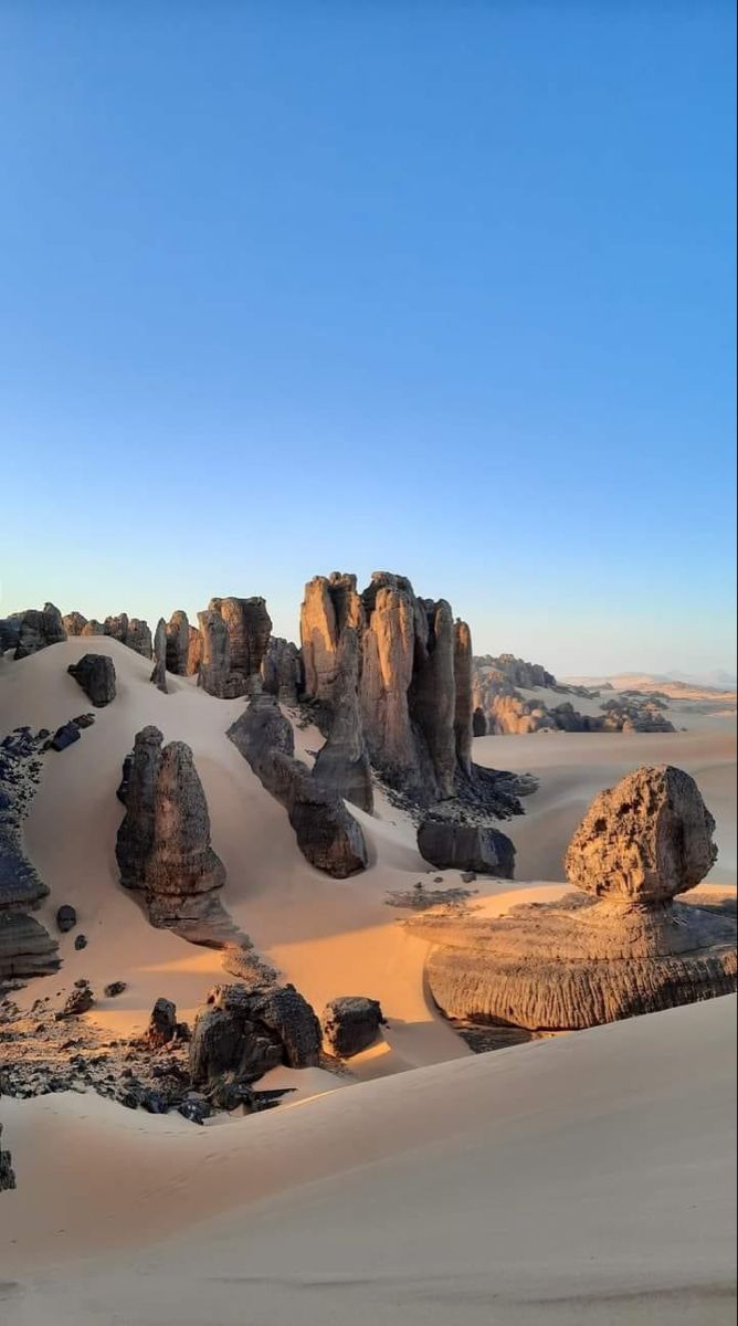 Le désert algérien - immensité du Sahara
