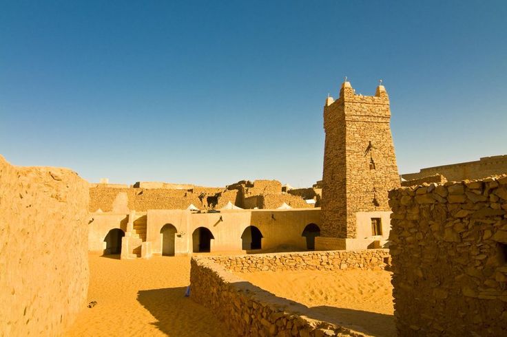 Panorama del mar de arena desde el fuerte de Tinerkouk