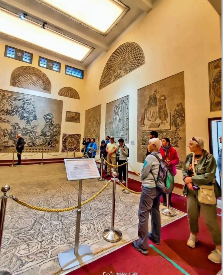 Mosaici bizantini esposti al Museo di Timgad