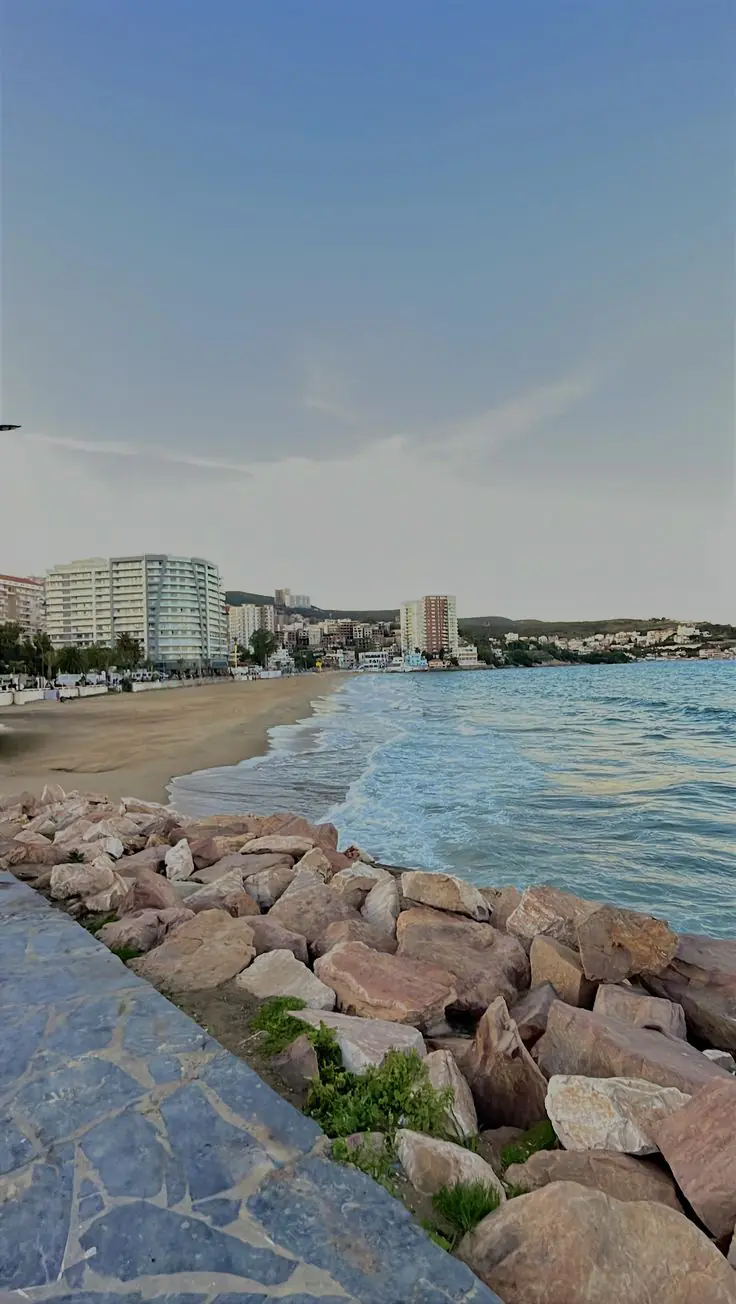 The Algerian Mediterranean coast in spring