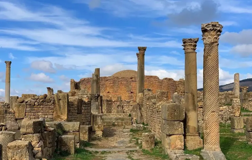 The Christian quarter of Djemila and its basilica