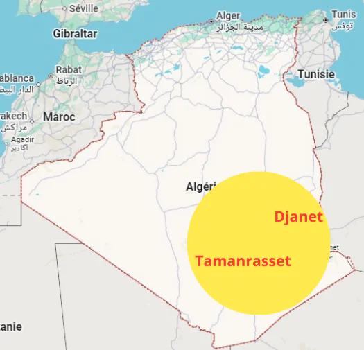 Zona gialla, vigilanza rafforzata - il Sahara e le zone desertiche